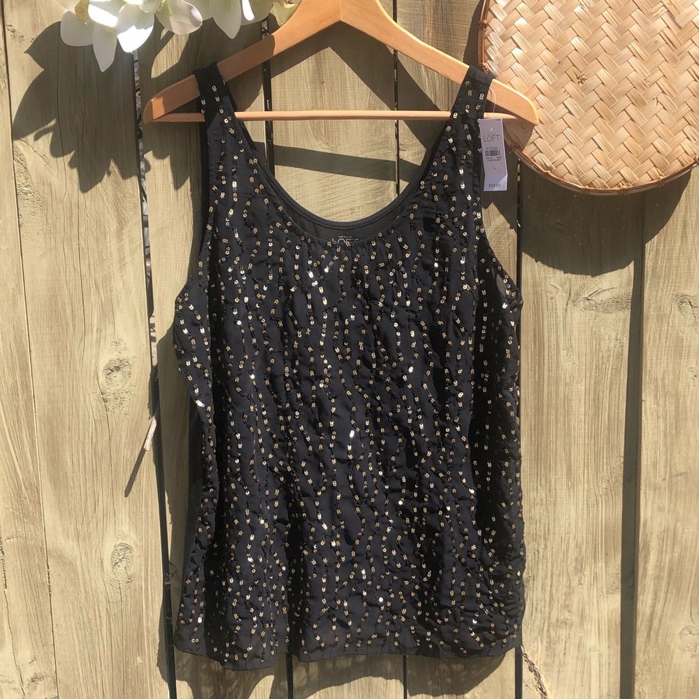 NWT / ANN TAYLOR / LOFT / Black shirt !